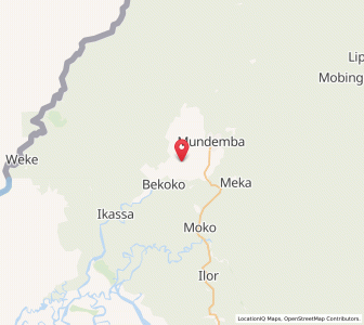 Map of Mundemba, South-West