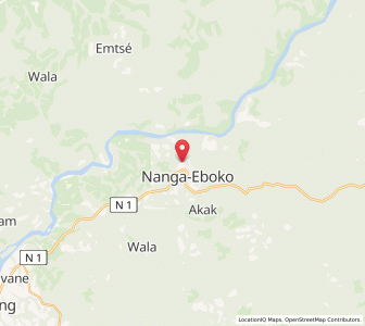 Map of Nanga Eboko, Centre