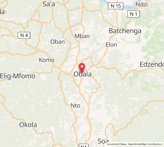 Map of Obala, Centre