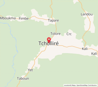 Map of Tcholliré, North