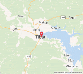 Map of Tibati, Adamaoua