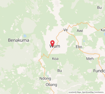 Map of Wum, North-West