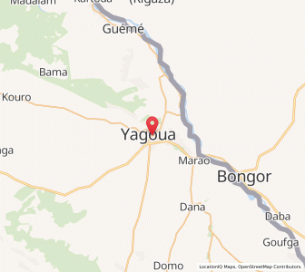 Map of Yagoua, Far North
