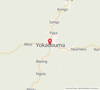 Map of Yokadouma, East