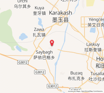 Map of Akesalayi, Xinjiang