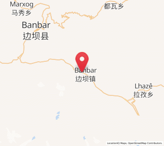 Map of Banbar, Tibet