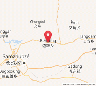 Map of Bianxiong, Tibet