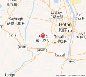 Map of Buzhake, Xinjiang