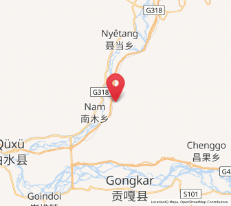 Map of Caina, Tibet