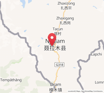 Map of Chongdui, Tibet