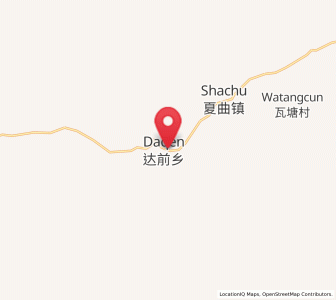 Map of Daqian, Tibet