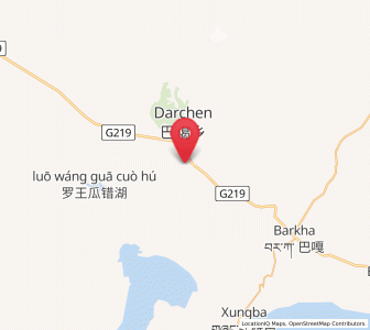 Map of Darchen, Tibet