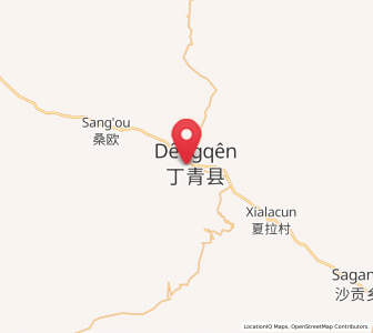 Map of Dingqing, Tibet