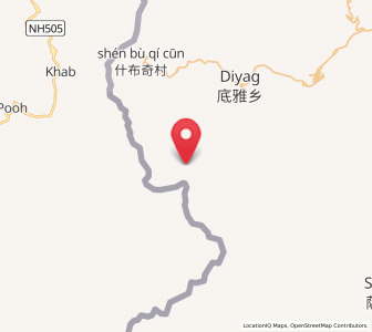 Map of Diyag, Tibet