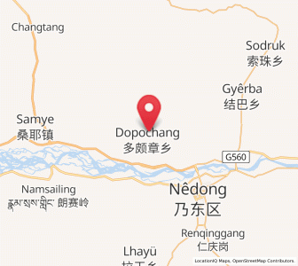 Map of Dopozhang, Tibet