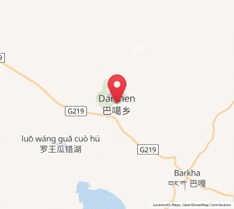 Map of Gangsha, Tibet