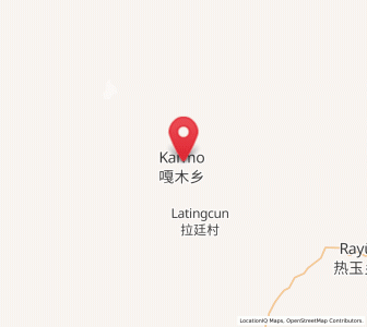 Map of Garmo, Tibet