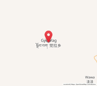 Map of Gyobrag, Qinghai