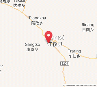 Map of Jangra, Tibet