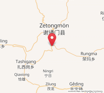 Map of Jiding, Tibet