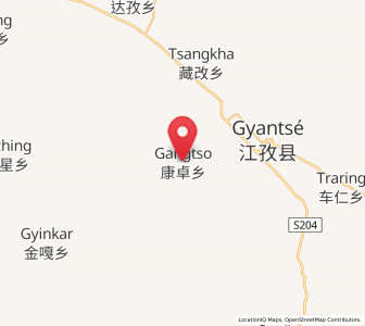 Map of Kangzhuo, Tibet