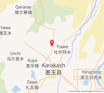 Map of Kuoyiqi, Xinjiang
