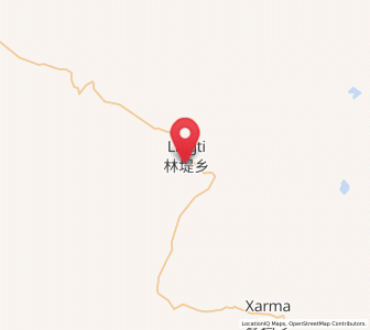 Map of Lingti, Tibet