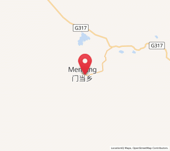 Map of Maintang, Tibet