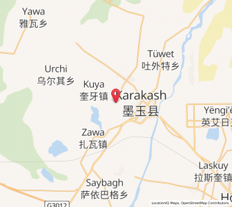 Map of Manglai, Xinjiang