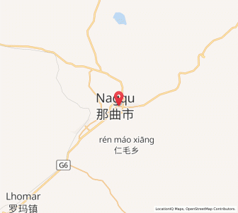 Map of Préfecture de Nagchu, Tibet