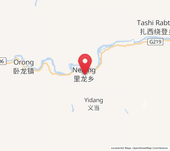 Map of Nailung, Tibet