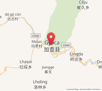 Map of Ngarrab, Tibet