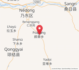 Map of Pozhang, Tibet