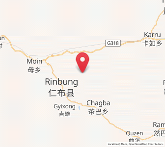 Map of Qiangqinxue, Tibet