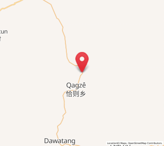 Map of Qiaze, Tibet