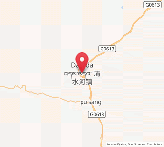 Map of Qingshuihe, Qinghai