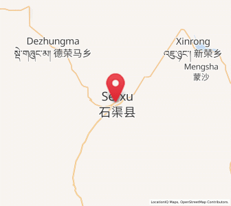 Map of Qümong, Sichuan