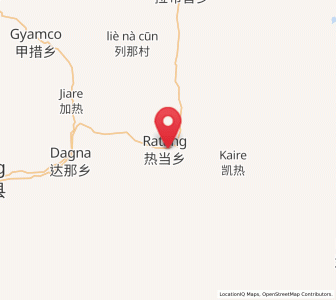 Map of Ratang, Tibet