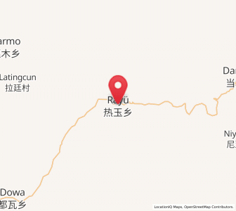 Map of Reyu, Tibet
