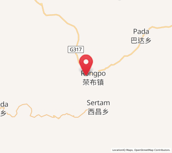Map of Rongbo, Tibet
