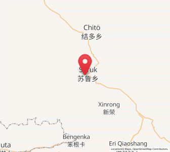 Map of Sulu, Qinghai