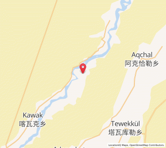 Map of Tawakule, Xinjiang