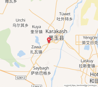 Map of Tuohula, Xinjiang