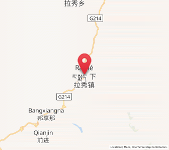 Map of Xialaxiu, Qinghai