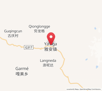 Map of Ya’ngan, Tibet