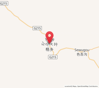 Map of Yege, Qinghai