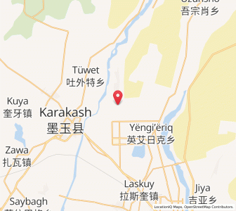 Map of Ying’awati, Xinjiang