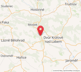 Map of Bílá Třemešná, Královéhradecký kraj