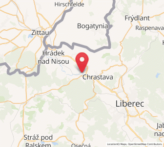Map of Bílý Kostel nad Nisou, Liberecký kraj