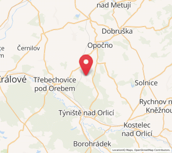 Map of Bolehošť, Královéhradecký kraj